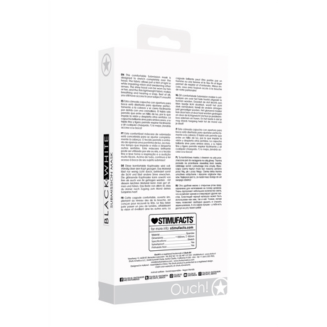 Maske Submission Schwarz 39,5 cm Modell 2 – Ansicht 3