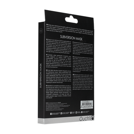 Maske Subversion Schwarz 39,5 cm – Ansicht 3