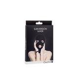Maske Ouch Subversion mit Augen- und Mundöffnung Schwarz 39,5 cm – Ansicht 2