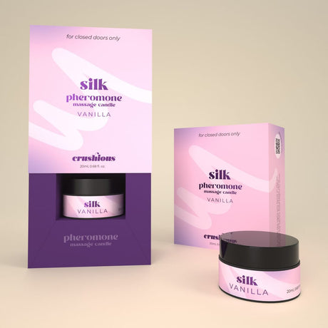 Massagekerze Crushious Silk Vanille mit Pheromonen 20 ml – Ansicht 3