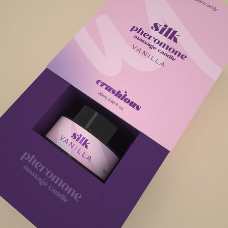 Massagekerze Crushious Silk Vanille mit Pheromonen 20 ml – Ansicht 2