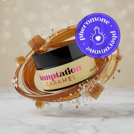 Massagekerze Crushious Temptation Toffee-Karamell mit Pheromonen 20 ml – Ansicht 6