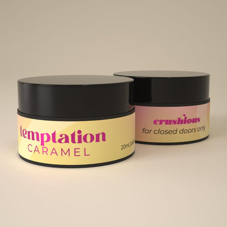 Massagekerze Crushious Temptation Toffee-Karamell mit Pheromonen 20 ml