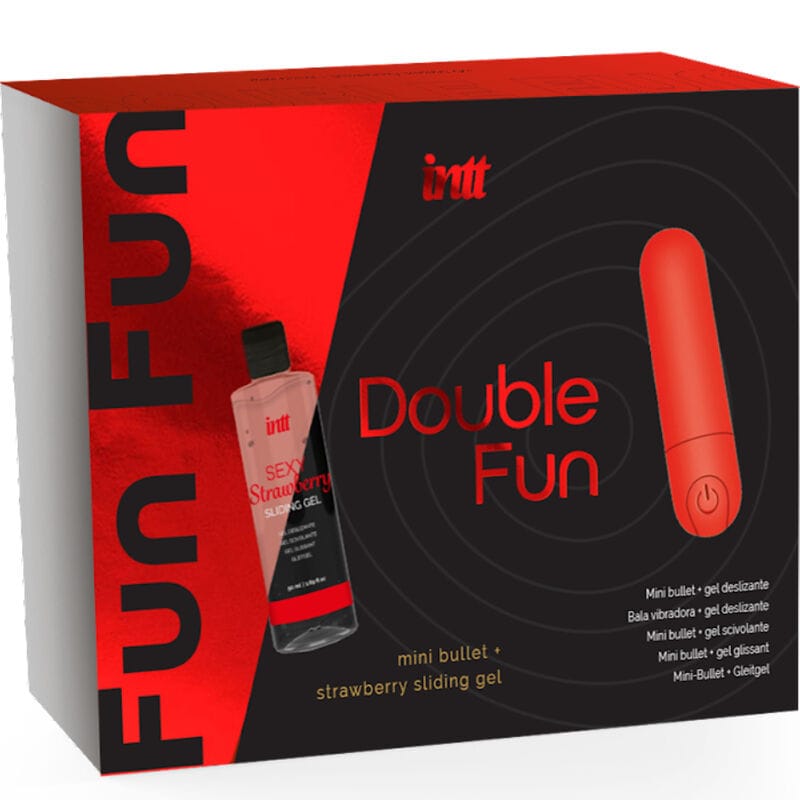 Massageöl Set Erdbeere mit Vibrationskugel