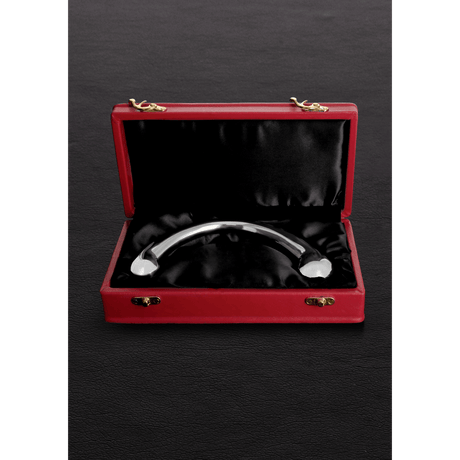 Massagestab aus Edelstahl doppelseitig Silber 20,5 cm – Ansicht 2