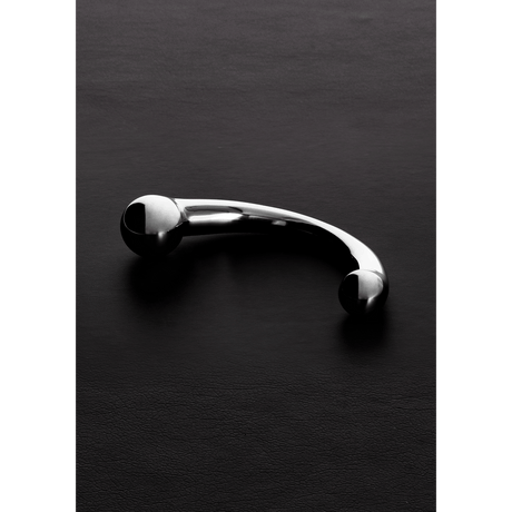 Massagestab aus Edelstahl doppelseitig Silber 20,5 cm