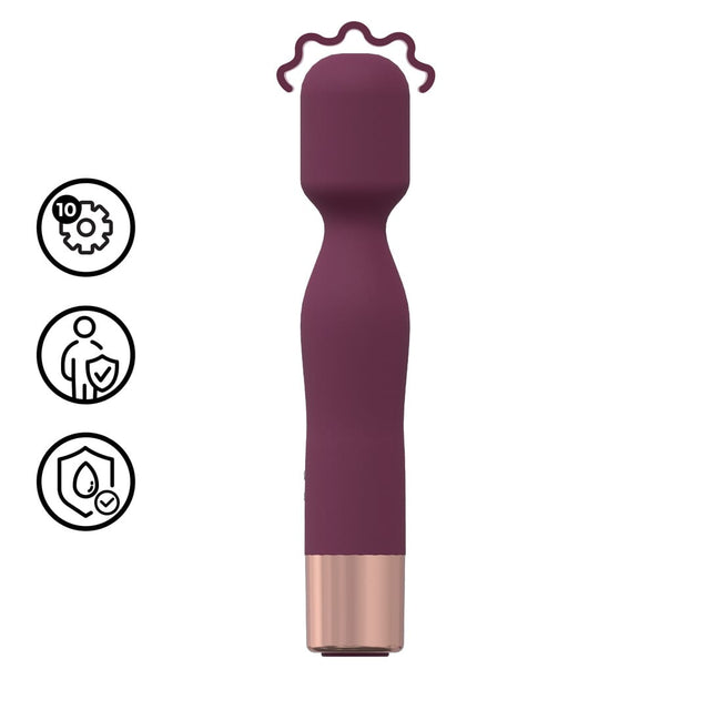 Massagestab Mini Classic Burgunderrot 14,4 x 2,6 cm