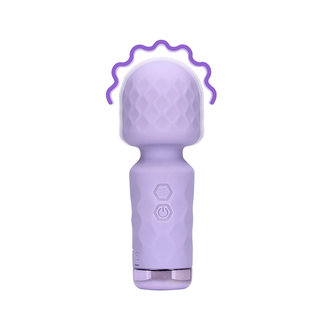 Massagestab Mini Lila Ø 3,8 cm am Kopf