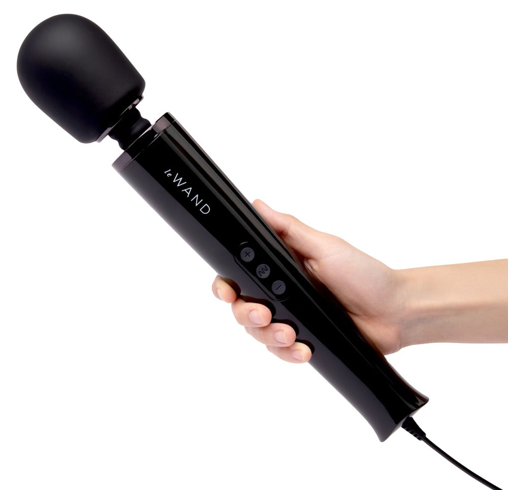 Massagestab Powerfull Plug-In Schwarz