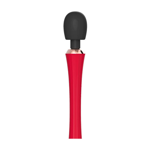 Massagestab The King mit biegsamem Kopf Schwarz und Rot 29,5 x 5,5 cm