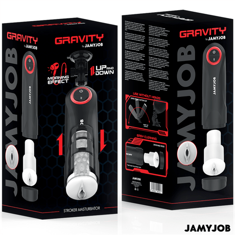 Masturbator Automatischer Vagina- mit Gravity-Funktion 5 Saugmodi Schwarz