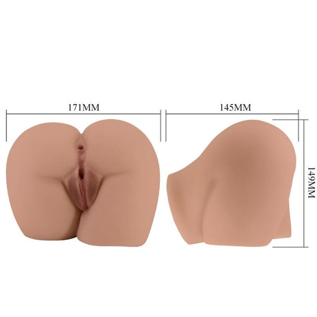 Masturbator Bernace Ass mit Realistischer Vagina und Anus Flesh Fernbedienung