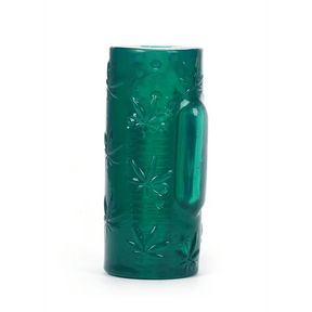 Masturbator Blaze mit Hanfblattmuster Grün 16 x 6,5 cm
