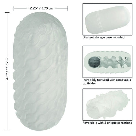 Masturbator Boundless Reversible Squishy Ball Stroke Gelb 11,5 x 5,75 cm