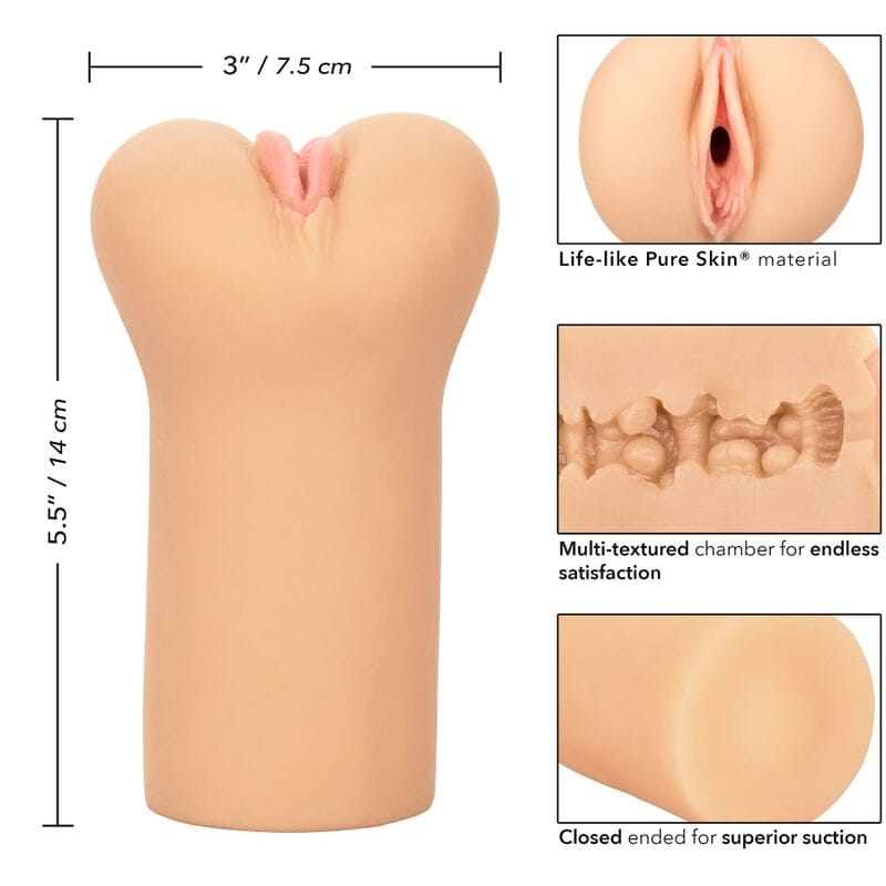Masturbator Boundless Vulva Stroker Hautfarben 14 x 7,5 cm – Ansicht 5