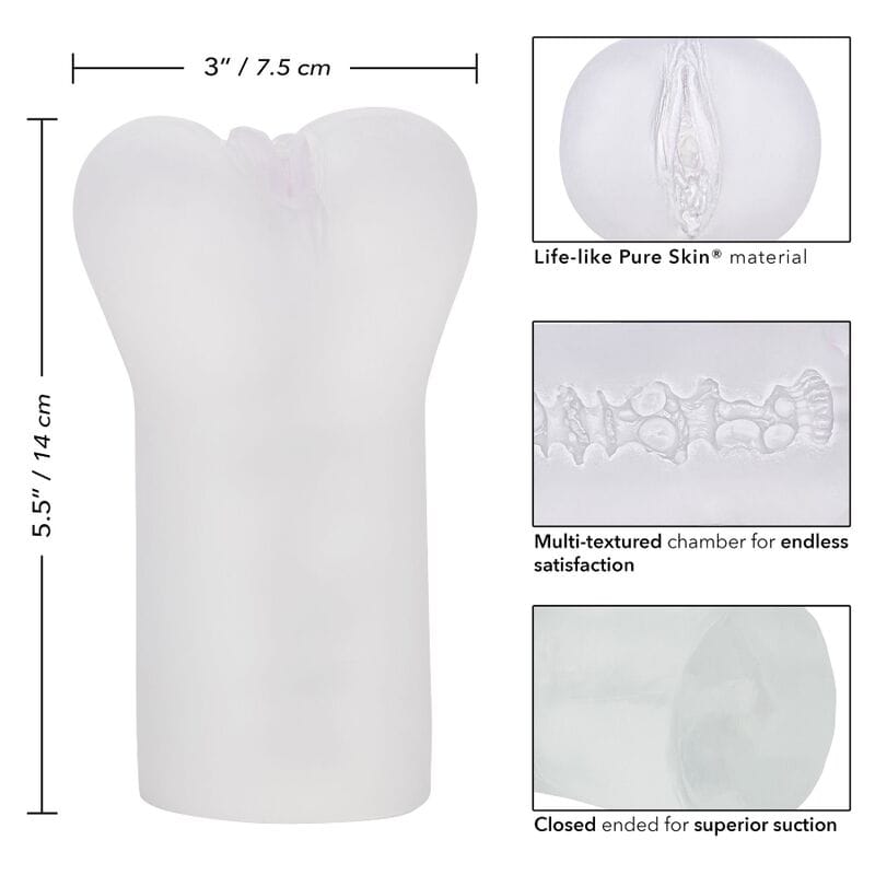 Masturbator Boundless Vulva Stroker Transparent 14 x 7,5 cm – Ansicht 4