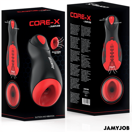 Masturbator Core-x Automatischer 5 Saug- und Vibrationsmodi Schwarz