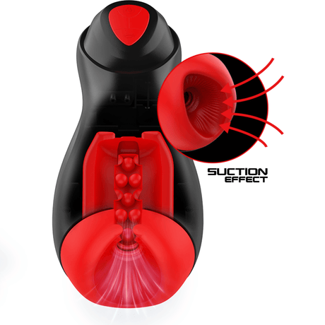 Masturbator Core-x Automatischer 5 Saug- und Vibrationsmodi Schwarz