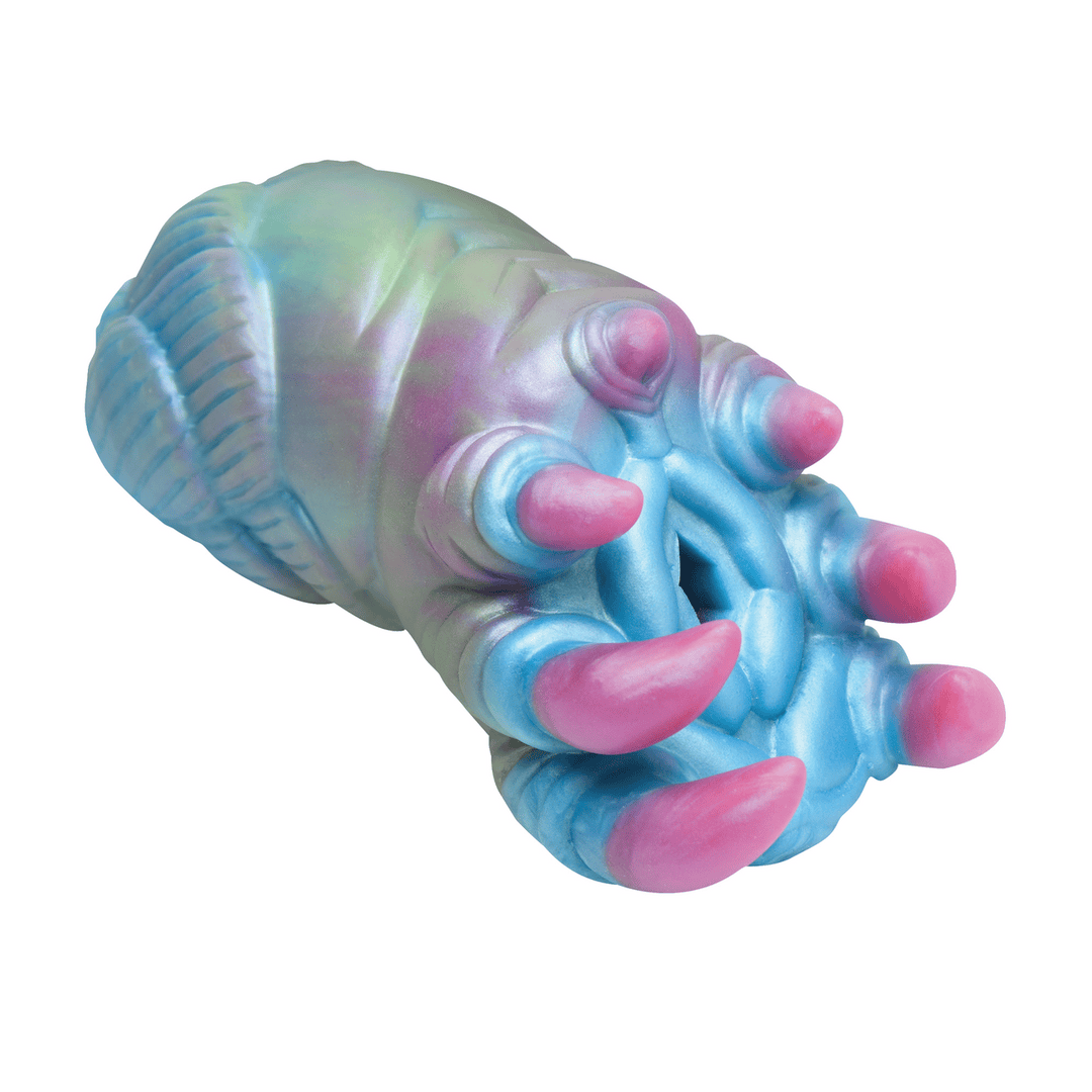 Masturbator Creature Cocks Ursa Alien Silikon Violett und Blau 10,5 cm