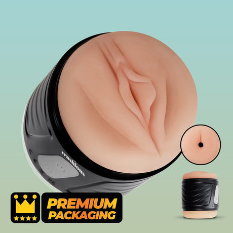 Masturbator Crushious Dunk mit Vibration Schwarz 10 x Ø 11 cm – Ansicht 6