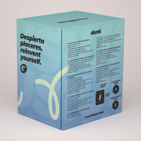 Masturbator Crushious Dunk mit Vibration Schwarz 10 x Ø 11 cm – Ansicht 3