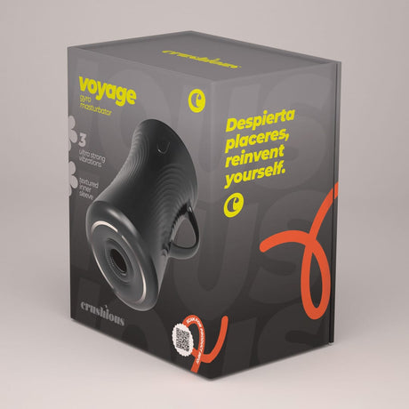 Masturbator Crushious Voyage mit Rotation Schwarz 14,8 x Ø 10 cm – Ansicht 2