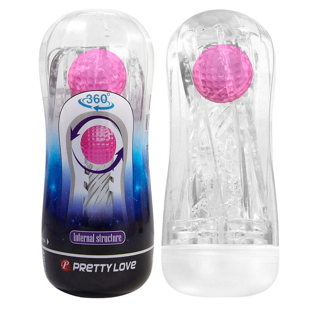 Masturbator-Cup 360° strukturiert Transparent
