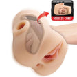 Masturbator Double Pounder Squeeze mit doppelter Vibration Hell 20,5 cm