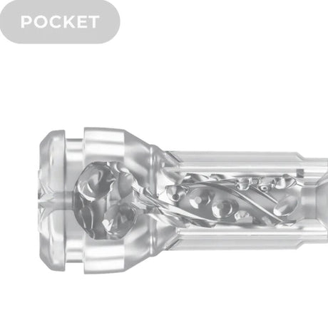 Masturbator Feel Pocket Stroker Kristall von Transparent