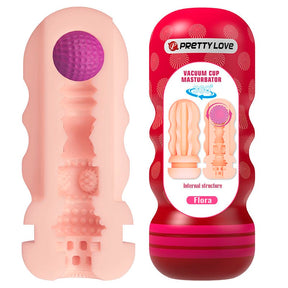 Masturbator Flora Vagina mit Saugnapf und Innenstruktur