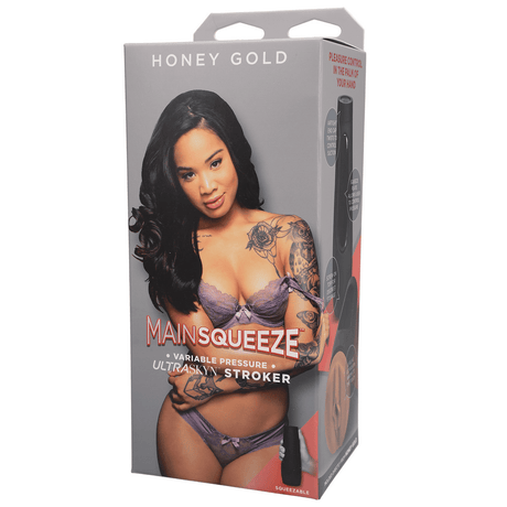 Masturbator Honey Gold Pussy Braun 22,1 x Ø 8,4 cm – Ansicht 4