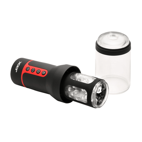 Masturbator Jock Auto Spin rotierend und stoßend Schwarz 13 x Ø 8,1 cm