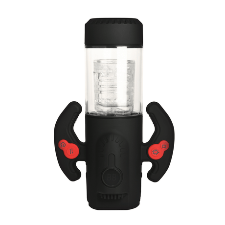 Masturbator Jock Turbo Max rotierend stoßend und saugend Schwarz 14,5 x Ø 8,4 cm – Ansicht 4