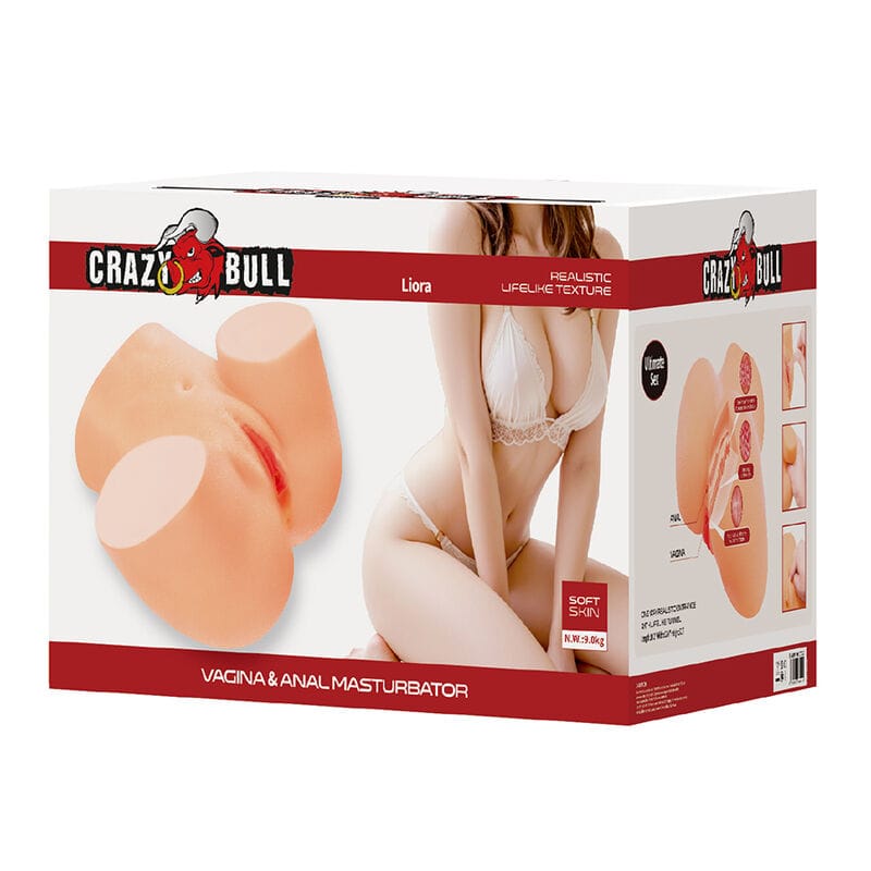 Masturbator Liora XXL Vagina und Anal doppelt mit Vibration – Ansicht 8