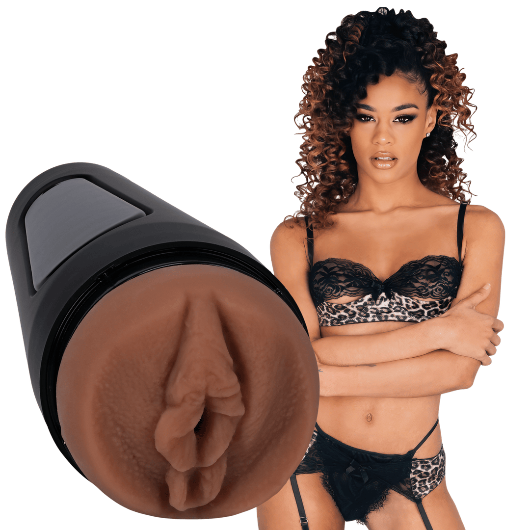 Masturbator Main Squeeze Scarlit Scandal Pussy Braun 22,2 x Ø 8,9 cm