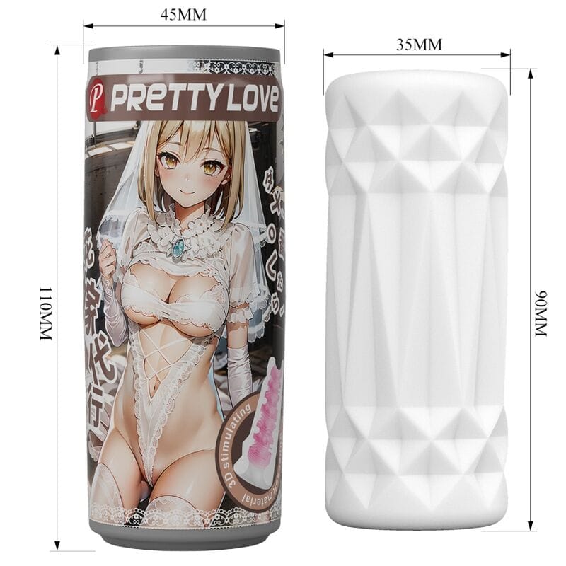 Masturbator Männlicher Modell 1 Weiß 11 x 4,5 cm – Ansicht 5
