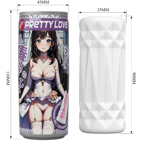 Masturbator Männlicher Modell 2 Weiß 11 x 4,5 cm