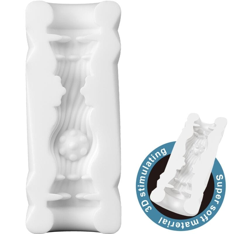 Masturbator Männlicher Modell 2 Weiß 11 x 4,5 cm – Ansicht 5