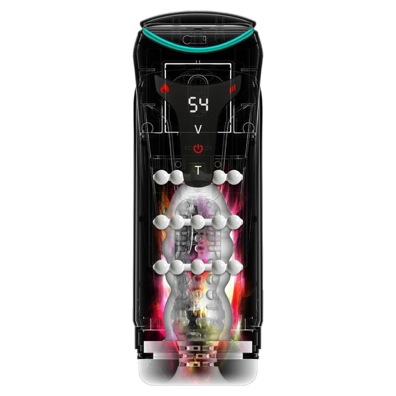 Masturbator Moto-Bator Pro Thrusting Stroker automatisch mit Vibration und Wärme 26,5 cm – Ansicht 5