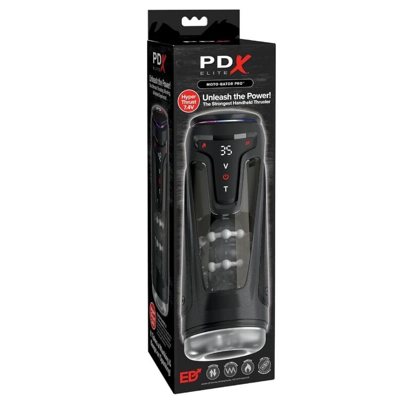 Masturbator Moto-Bator Pro Thrusting Stroker automatisch mit Vibration und Wärme 26,5 cm – Ansicht 6