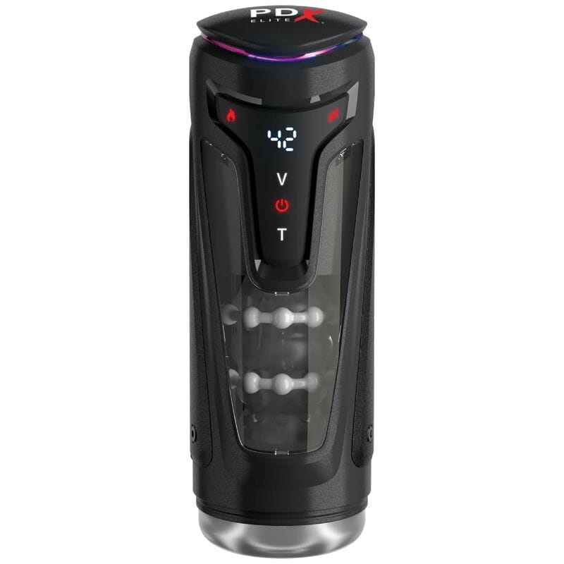 Masturbator Moto-Bator Pro Thrusting Stroker automatisch mit Vibration und Wärme 26,5 cm – Ansicht 2
