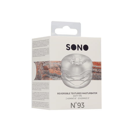 Masturbator Nr. 93 beidseitig nutzbar mit Bumper Durchsichtig 4 x Ø 4 cm – Ansicht 2
