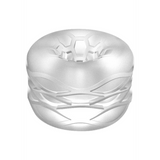 Masturbator Nr. 93 beidseitig nutzbar mit Bumper Durchsichtig 4 x Ø 4 cm
