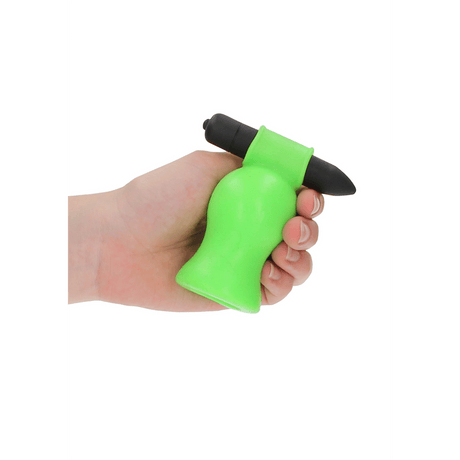 Masturbator Ouch für die Eichel mit Vibration nachtleuchtend Grün – Ansicht 6
