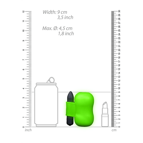 Masturbator Ouch nachtleuchtend Grün 8,5 x Ø 2 cm – Ansicht 5