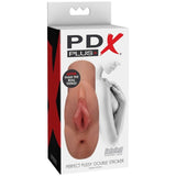 Masturbator PDX Plus Perfect Pussy Double Stroker Vagina und Anus Hautfarbe 11,4 x 7,6 cm – Ansicht 4