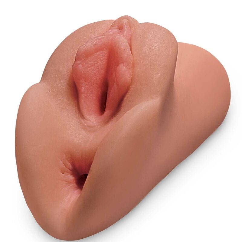 Masturbator PDX Plus Perfect Pussy Double Stroker Vagina und Anus Hautfarbe 11,4 x 7,6 cm