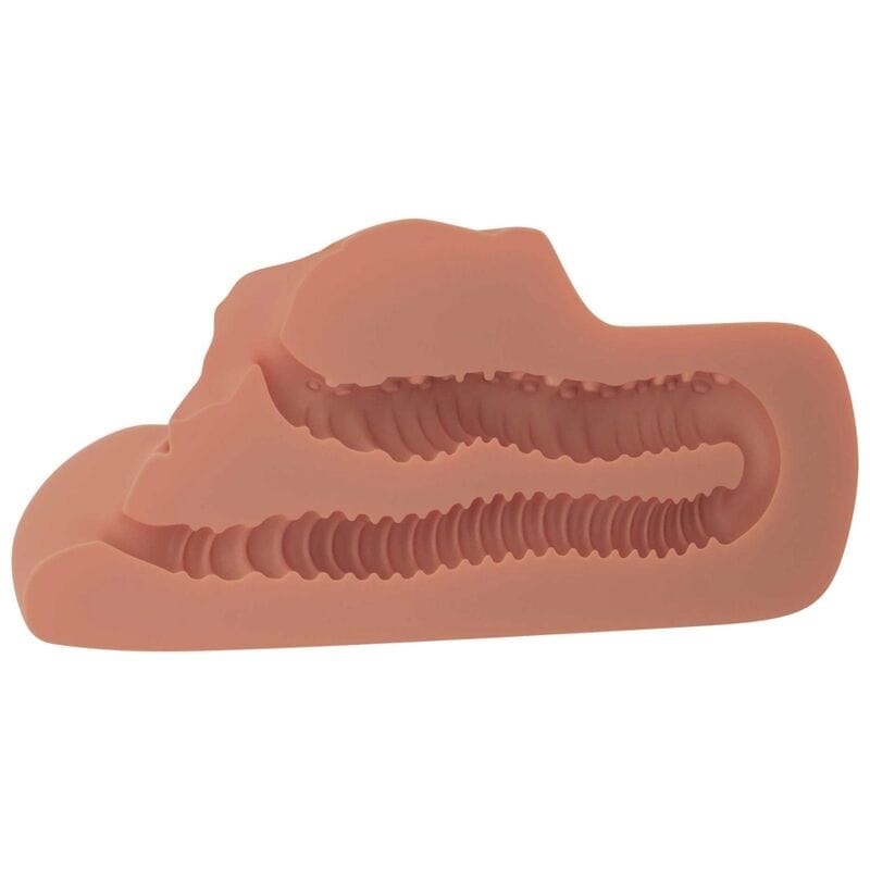 Masturbator PDX Plus Perfect Pussy Double Stroker Vagina und Anus Hautfarbe 11,4 x 7,6 cm – Ansicht 3