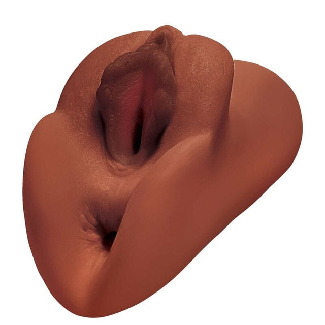 Masturbator Pdx plus Perfect Pussy Double Stroker Vagina und Anus Braun 11,4 x 7,6 cm