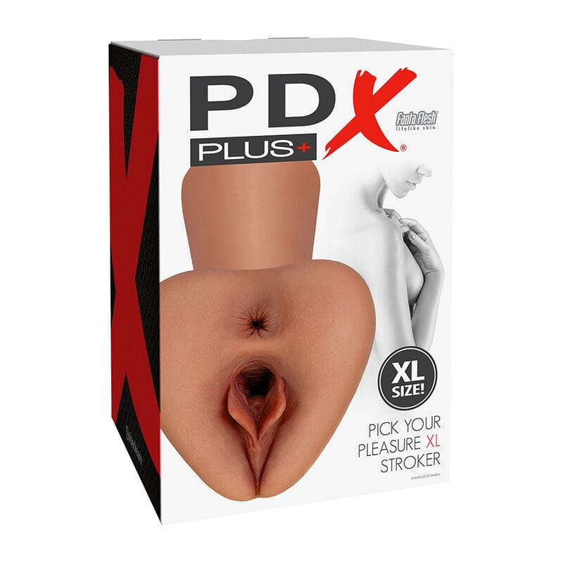 Masturbator Pdx plus Pick Your Pleasure XL realistischer Stroker Braun 9 x 3 cm – Ansicht 4